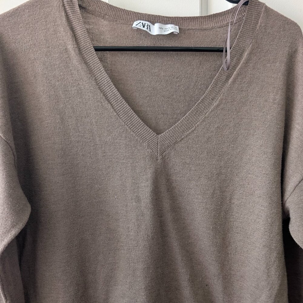 ZARA Beige Sweater | Cozy & Soft Knit